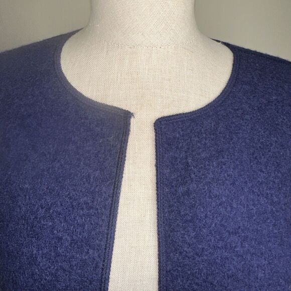 Willi Smith Women’s CARDIGAN Purple Open Front Jacket Sweater Size Large EUC - Picture 7 of 8